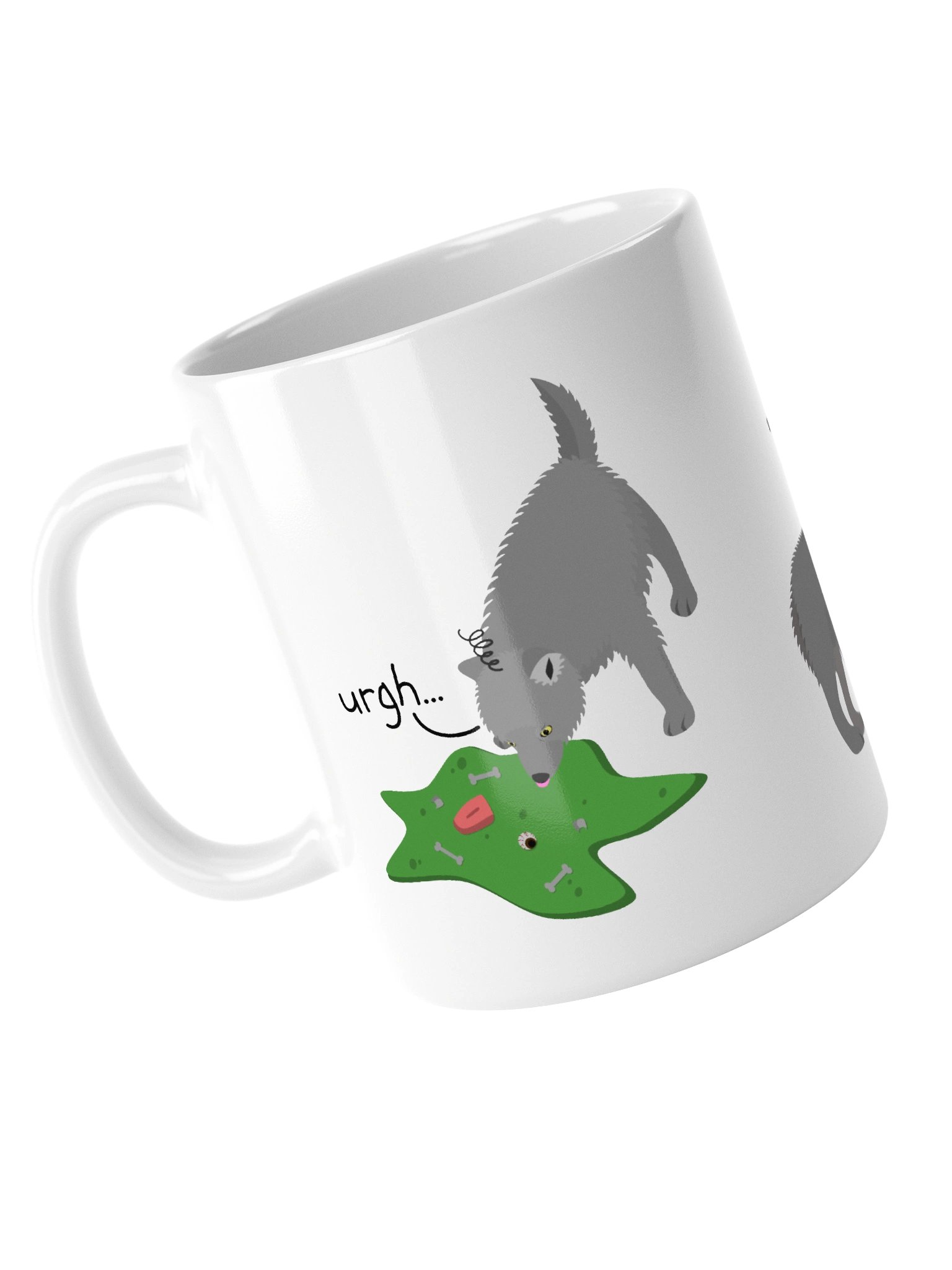 Grumpy Wolf Pup - Silly Art Mug product image (1)