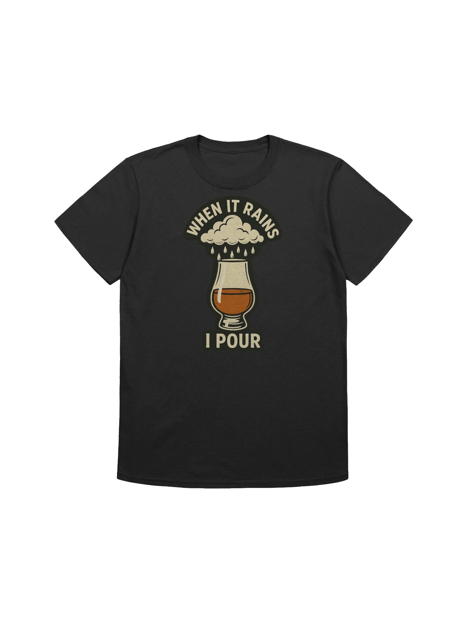 When It Rains I Pour Whiskey Weather Shirt product image (1)