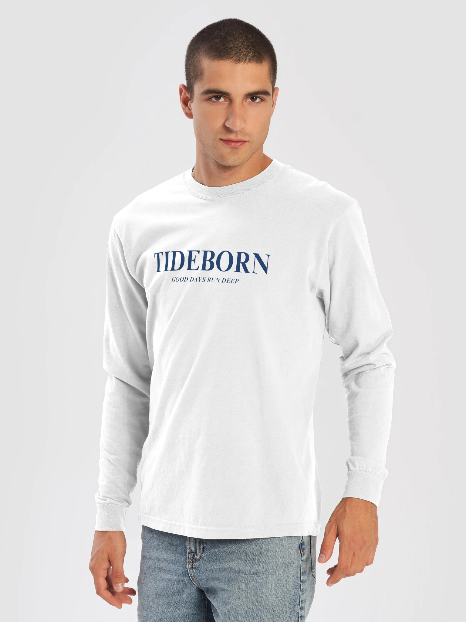 White Tideborn Long Sleeve Shirt product image (5)