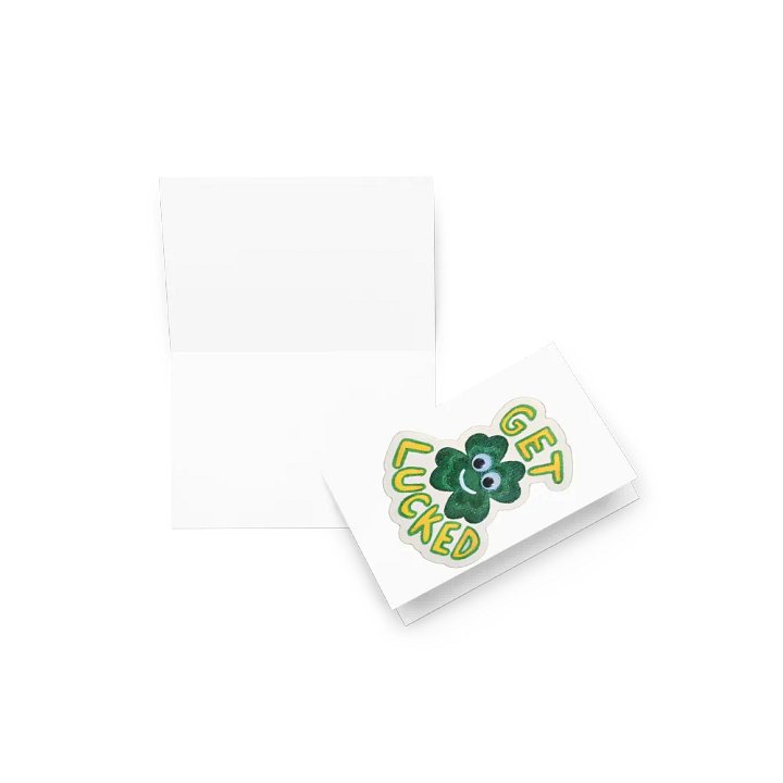 Get Lucked Clover Greeting Card product image (2)