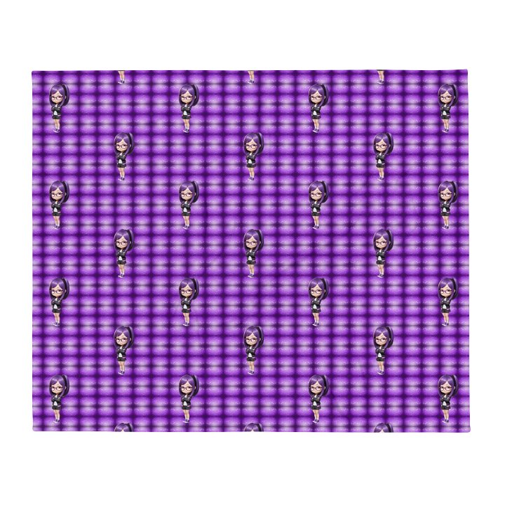 (Purple CHIBI) K Throw Blanket product image (1)