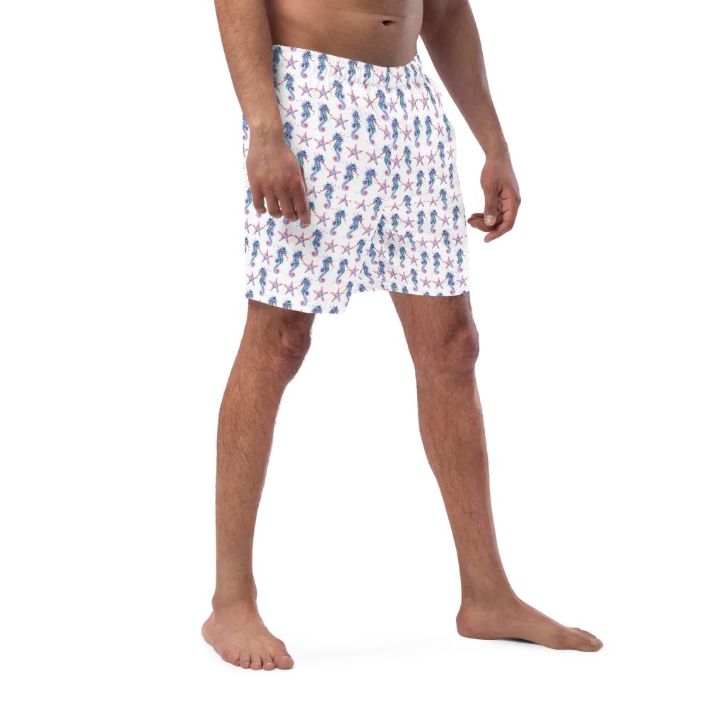 Seahorse And Starfish Swim Trunks product image (9)