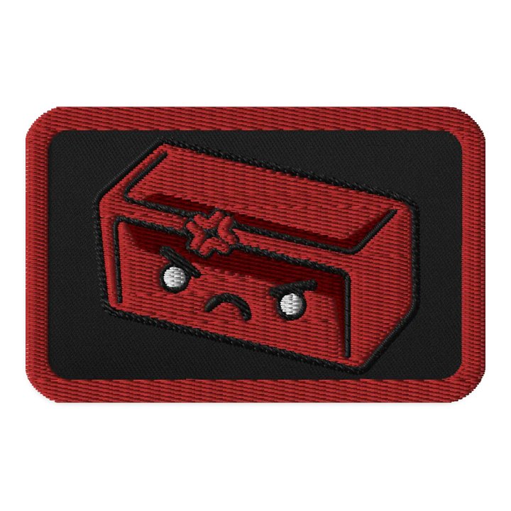 Angry Sample Embroidered Patch product image (1)