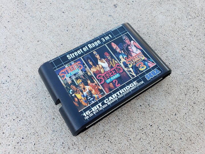 Sega Genesis Megadrive - Streets of Rage 1 2 3 - 3 in 1 Multicart NTSC & PAL product image (2)