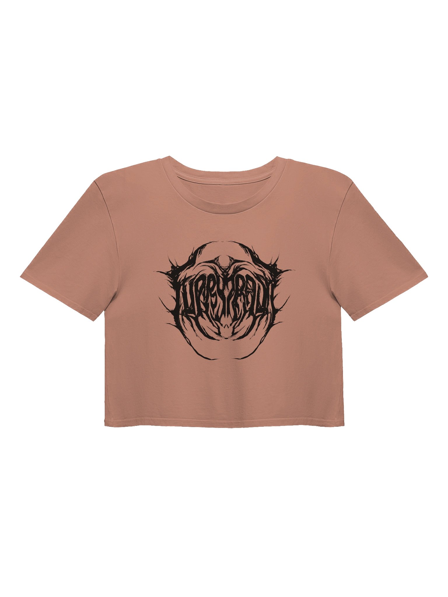 Furry Trash Crop Top – Metal Logo (Black Print) product image (33)