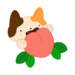 calico peaches