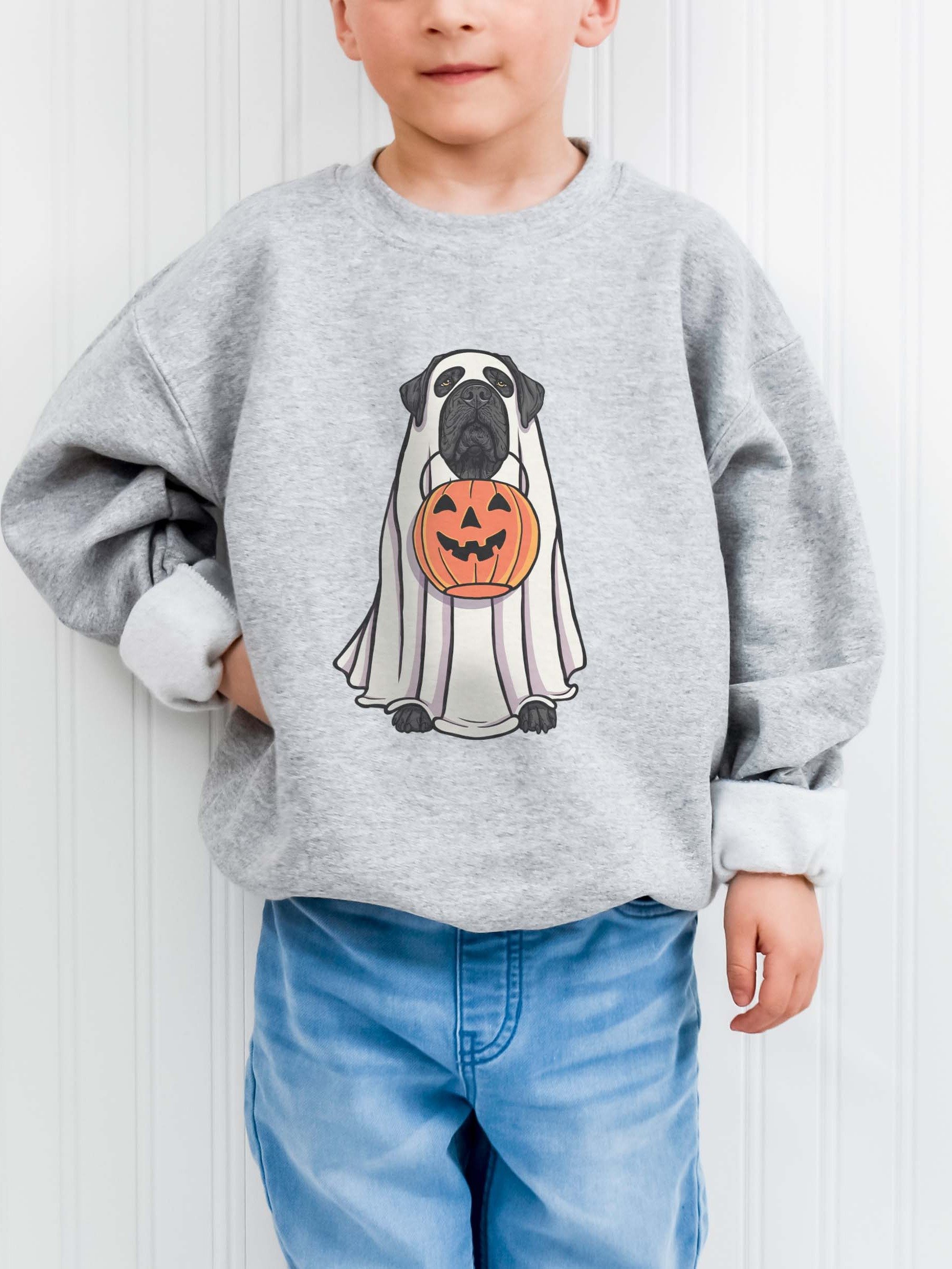Halloween Neapolitan Mastiff(Black) Youth Sweatshirt product image (1)
