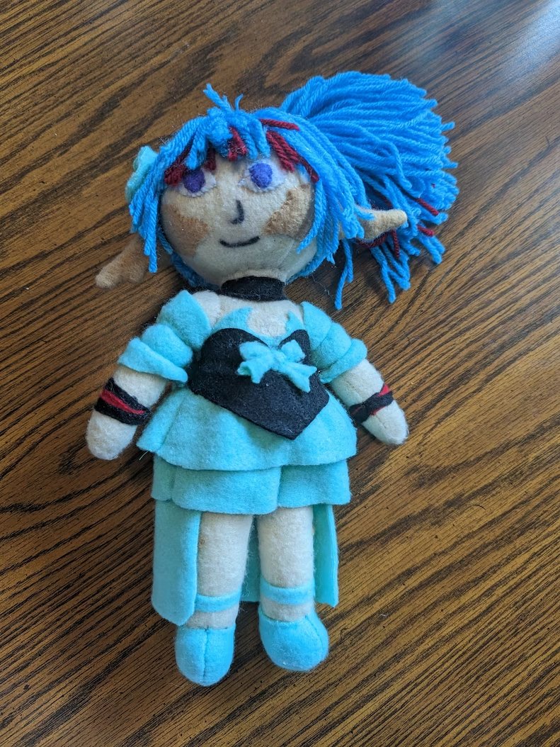 Handmade plush Maya doll (LINK TO PRODUCT) product image (1)