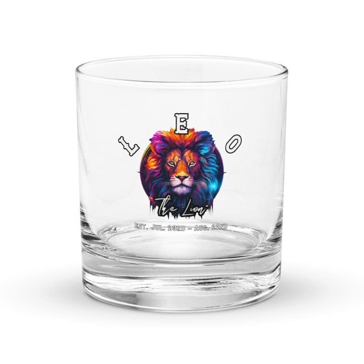 Leo - Zodiac Rocks Glass product image (1)