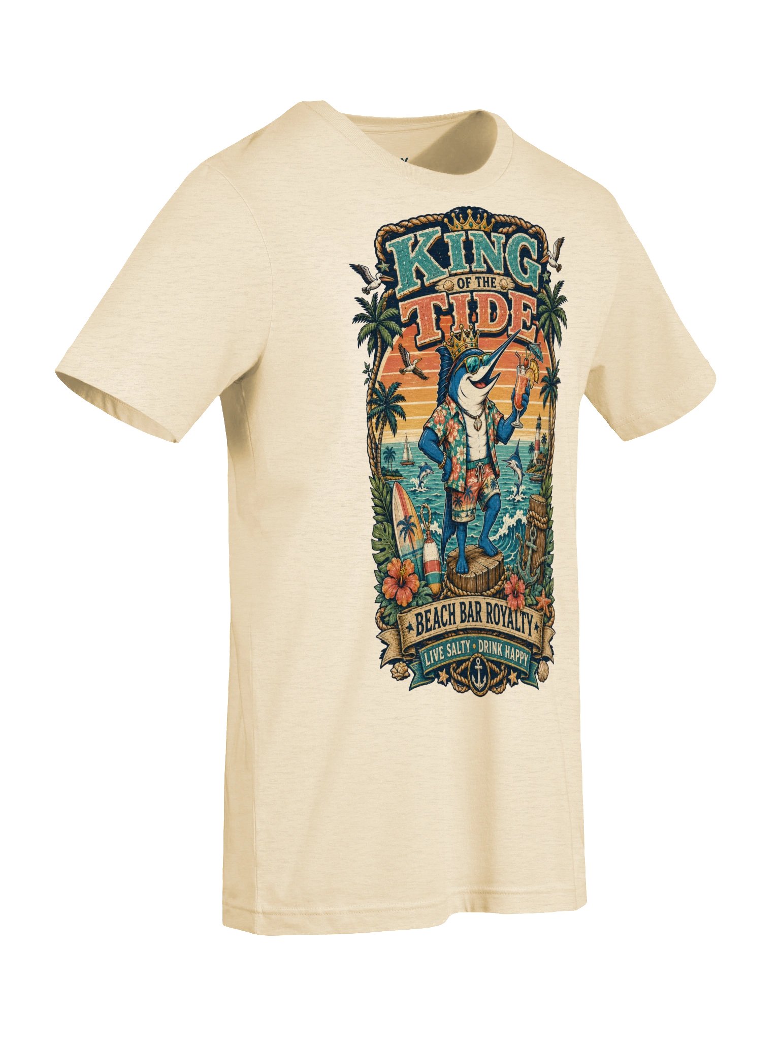 King of the Tide Retro Beach Bar Tee product image (2)
