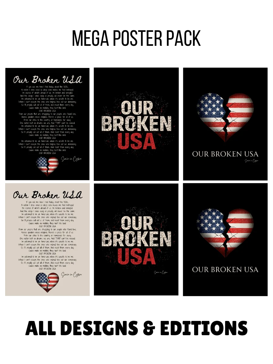Our Broken USA Mega Poster Pack – All Designs & Editions (Digital Download) product image (1)