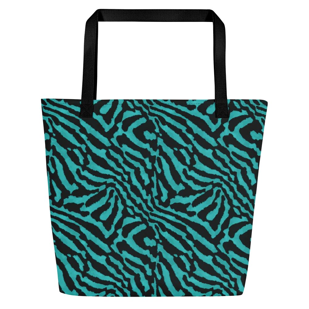 Teal Zebra Bag product image (1)