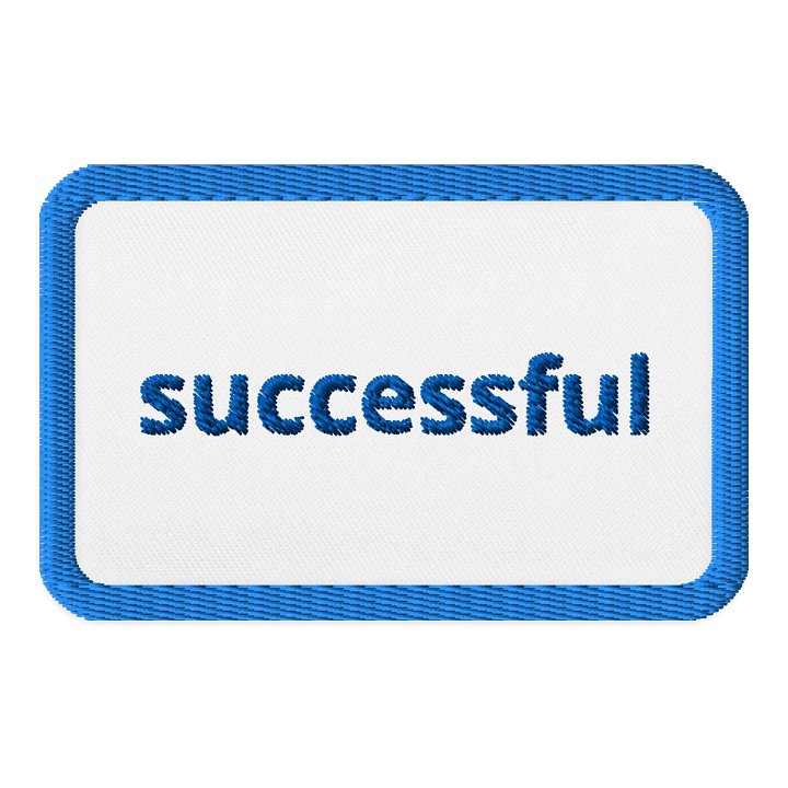Success Story Positive Embroidered Patch product image (1)