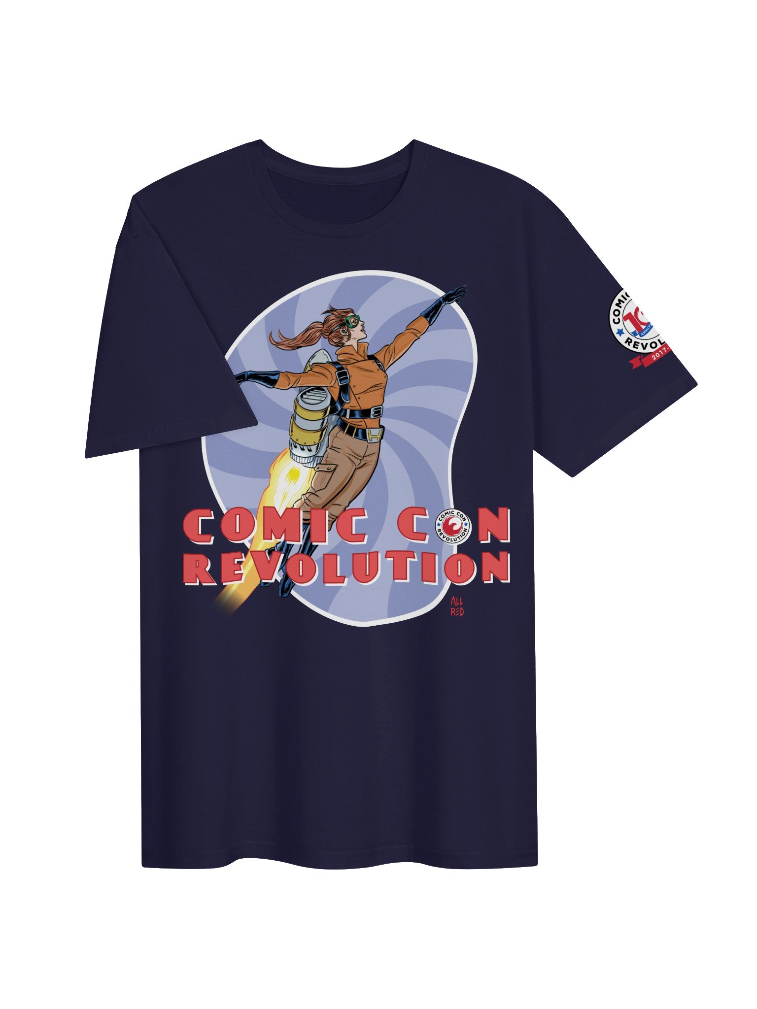 Comic Con Revolution 10th Anniversary Jetpack Jules 2021 Reissue Tee product image (42)