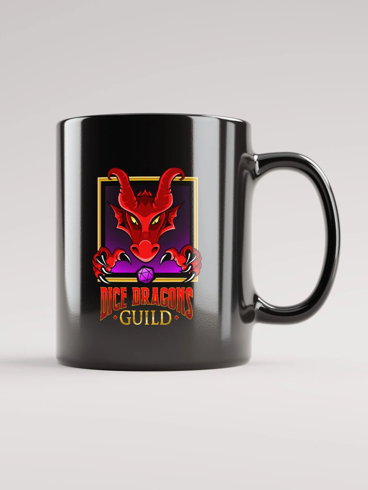 Dice Dragons Guild Black Mug product image (2)