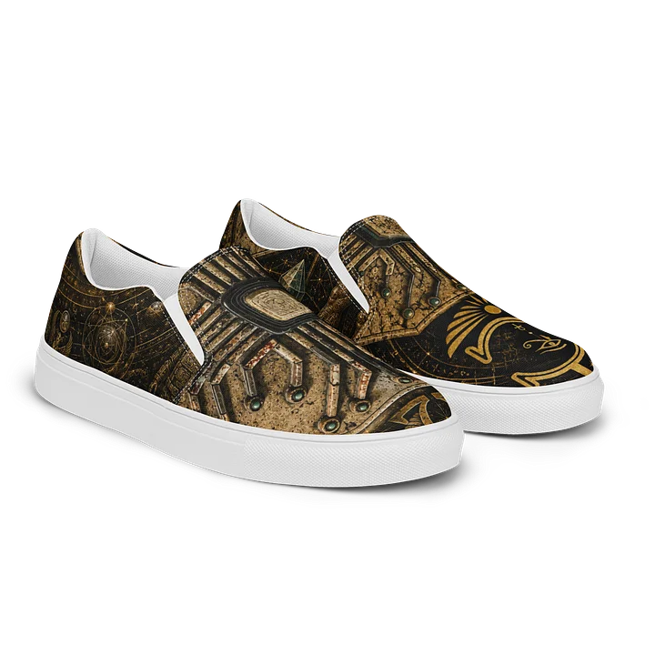 Womans Slip On Alpha and Omega Chiipped Shoe product image (2)