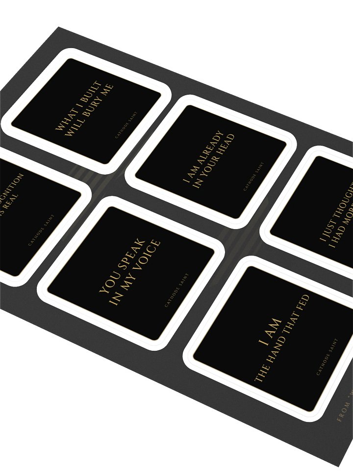 "What I Built" Lyric Sticker Sheet product image (2)
