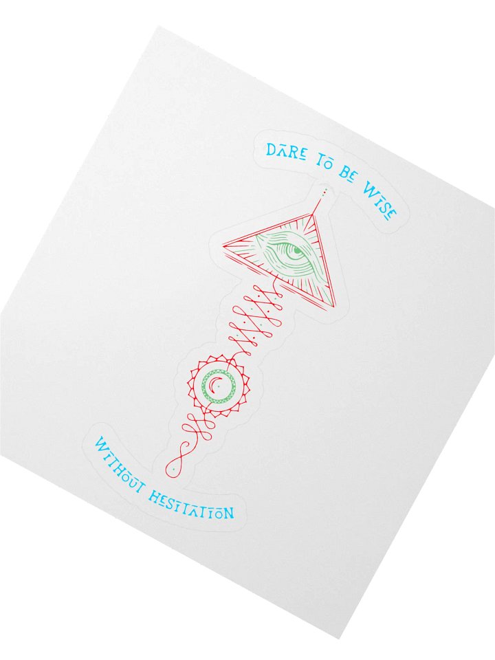 Dare To Be Wise Tree Kiss Cut Stickers product image (2)
