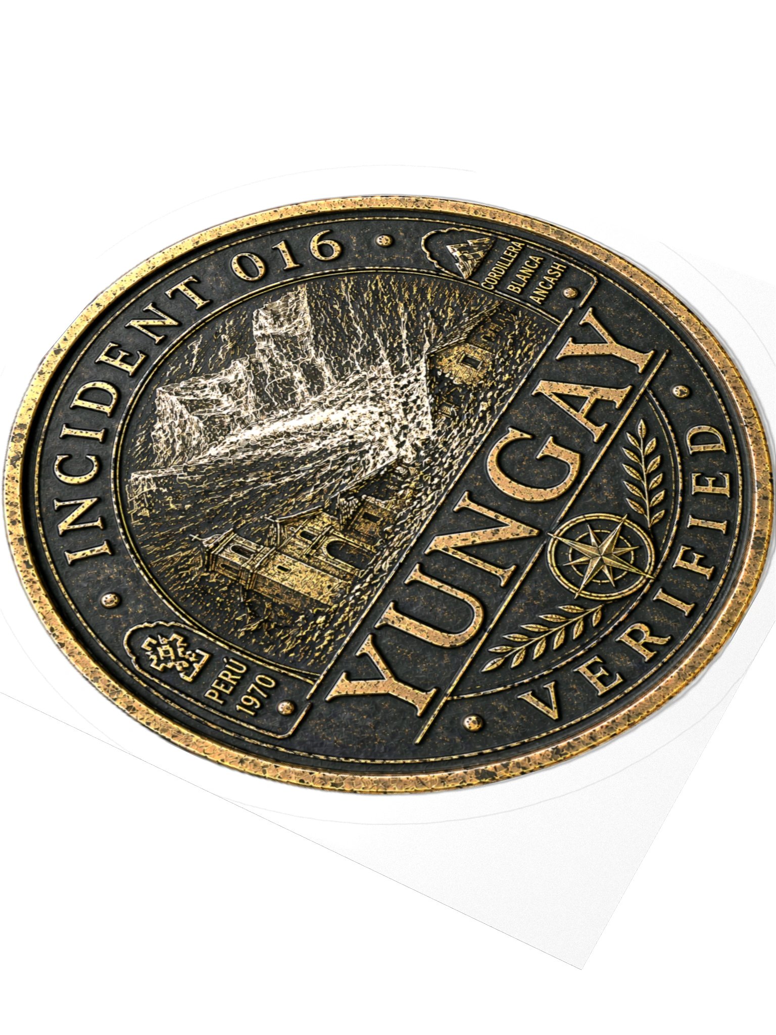 Incident 016 — Yungay Avalanche Archive Badge Sticker product image (3)