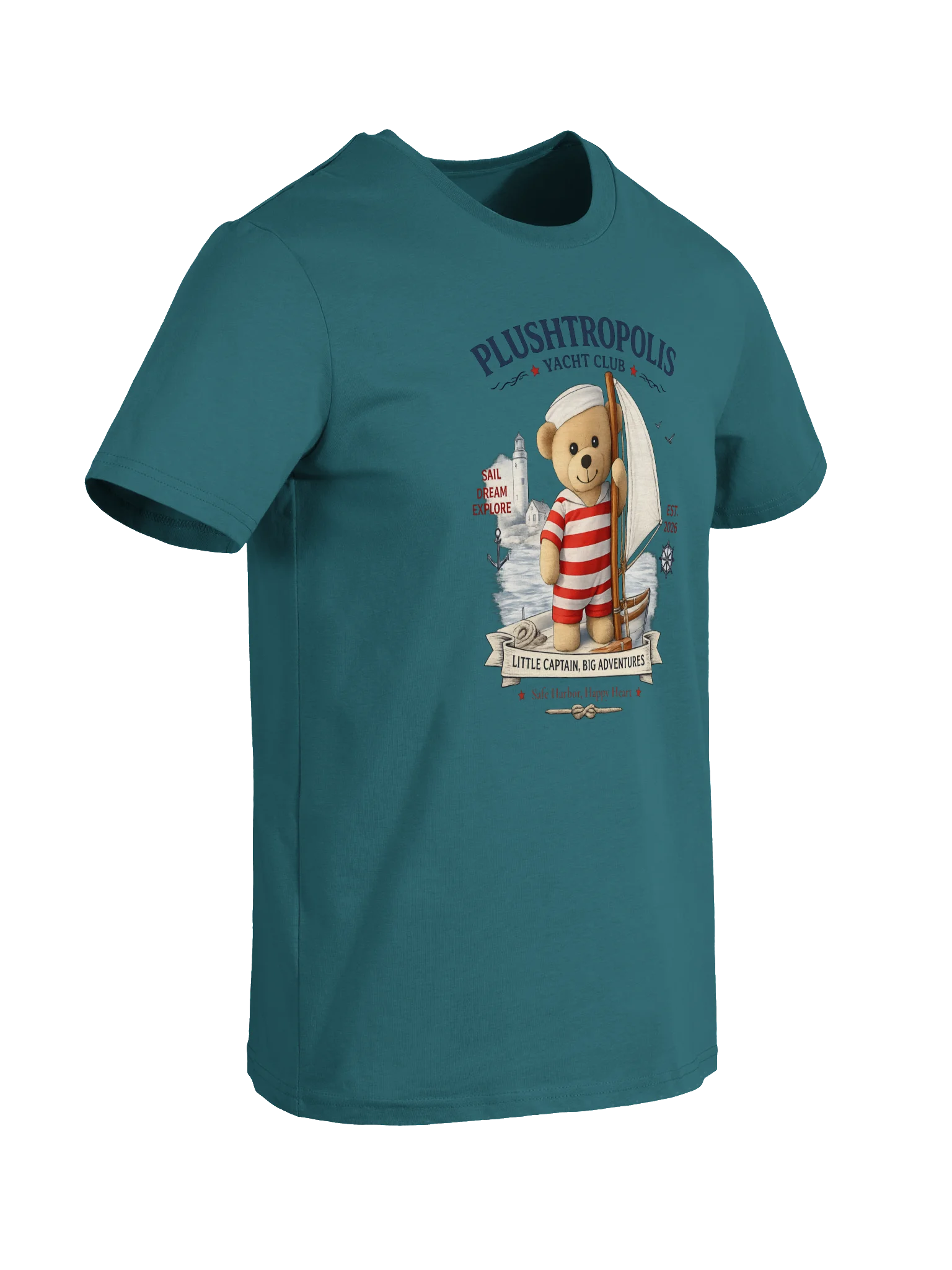 Plushtropolis Yacht Club Organic Cotton T-Shirt (Unisex) product image (8)