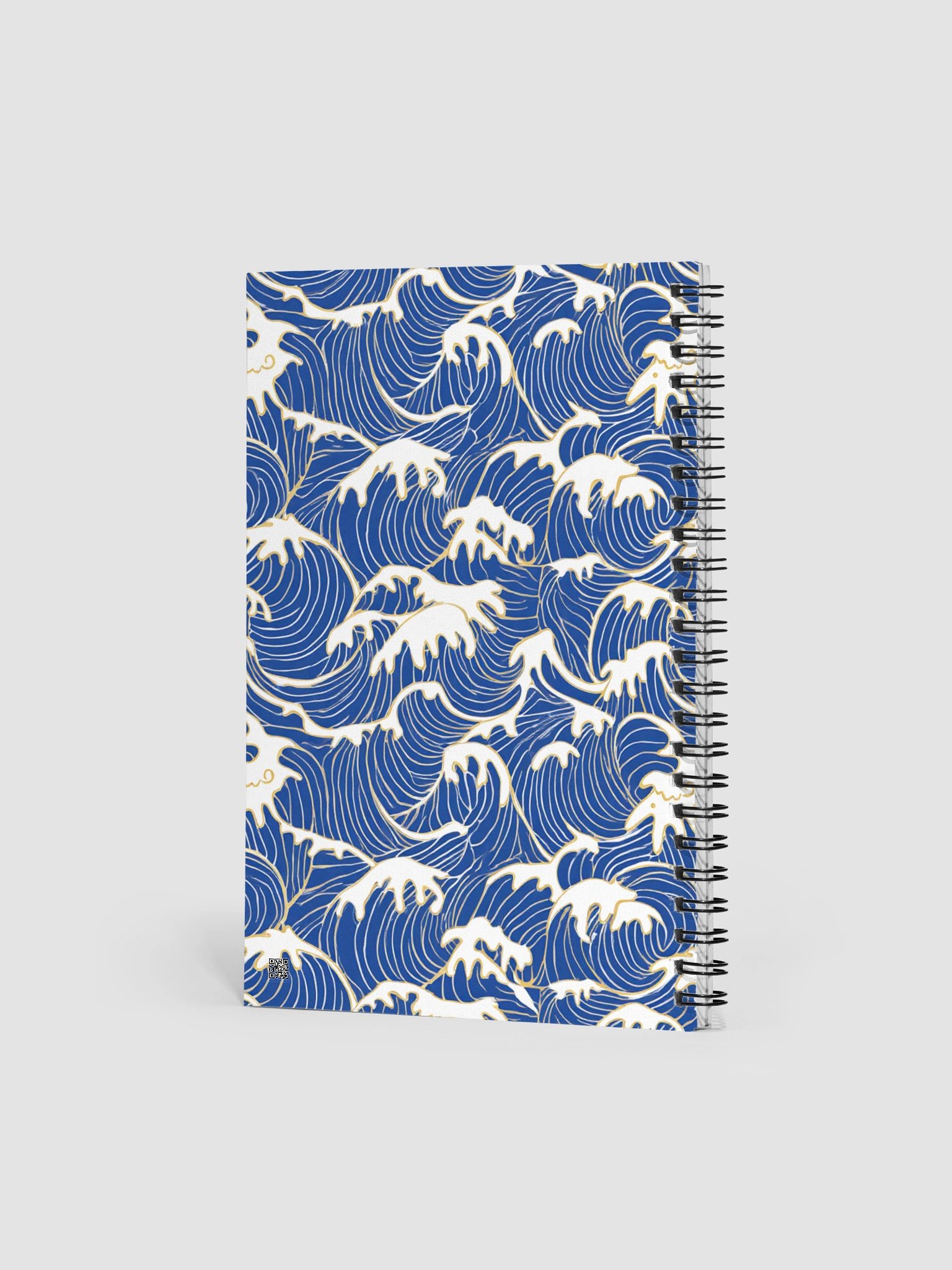 Japanese Wave Pattern Spiral Notebook product image (2)