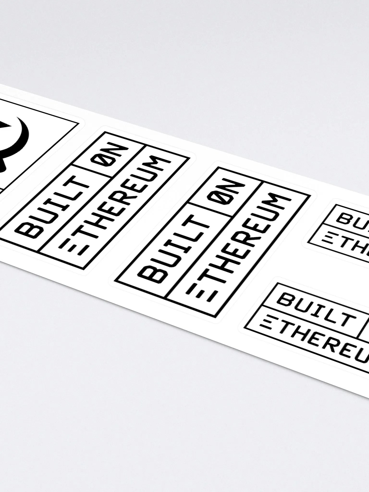 Built on Ethereum sticker set by vectorized product image (4)
