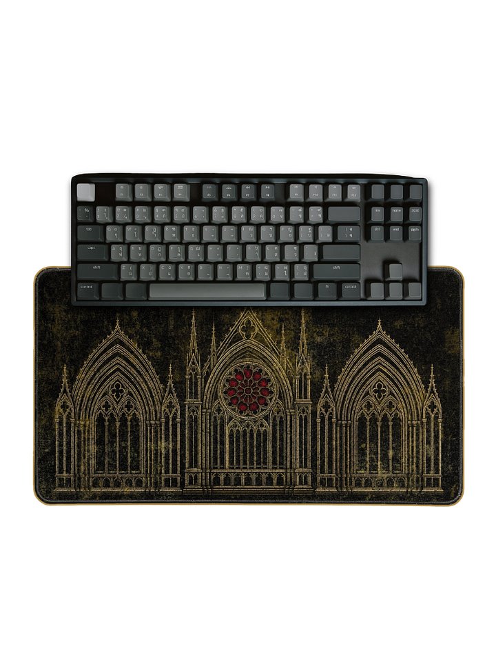 Gothic Architectural Desk Mat 12” x 22” product image (1)