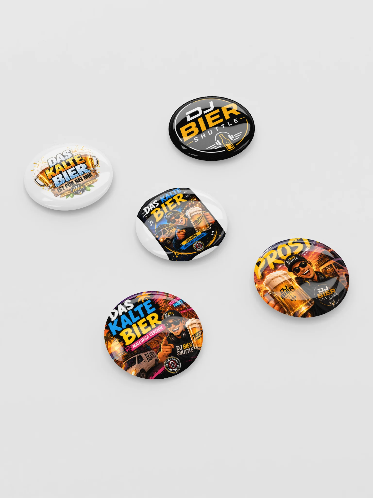 Das kalte Bier Button Set - 5 Stück product image (3)