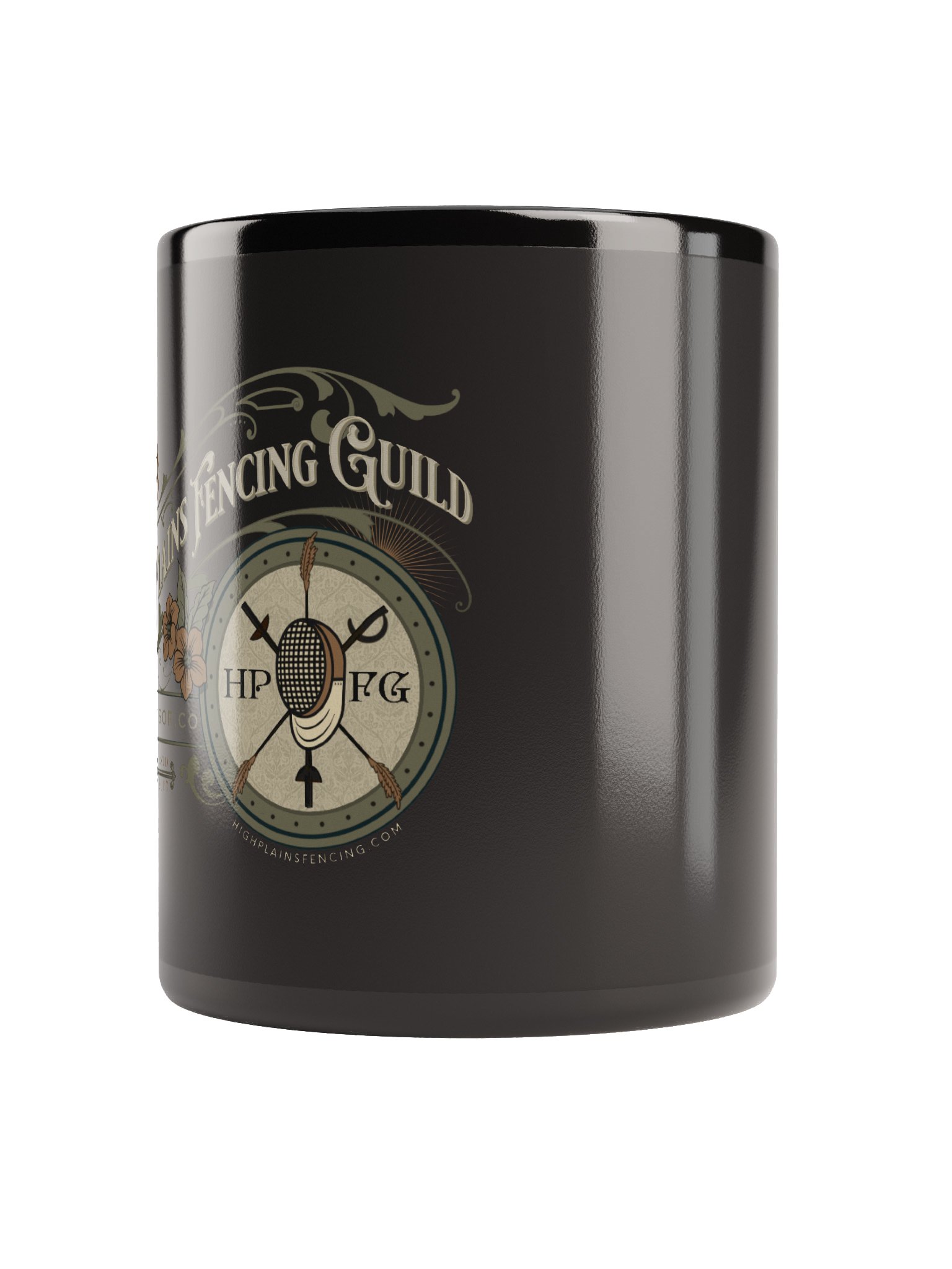 HPFG Vintage Style Emblem Black Mug product image (6)