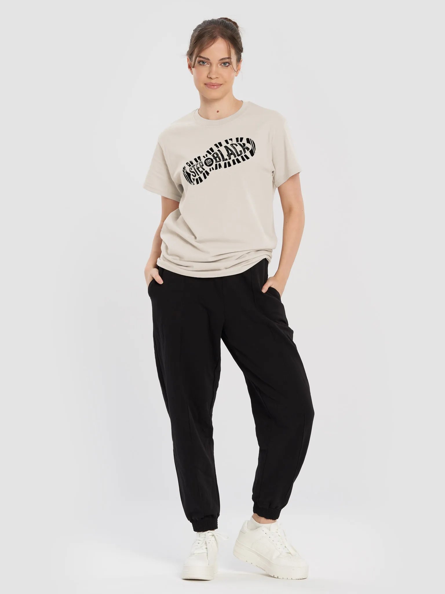 Step Black Unisex T-Shirt product image (5)