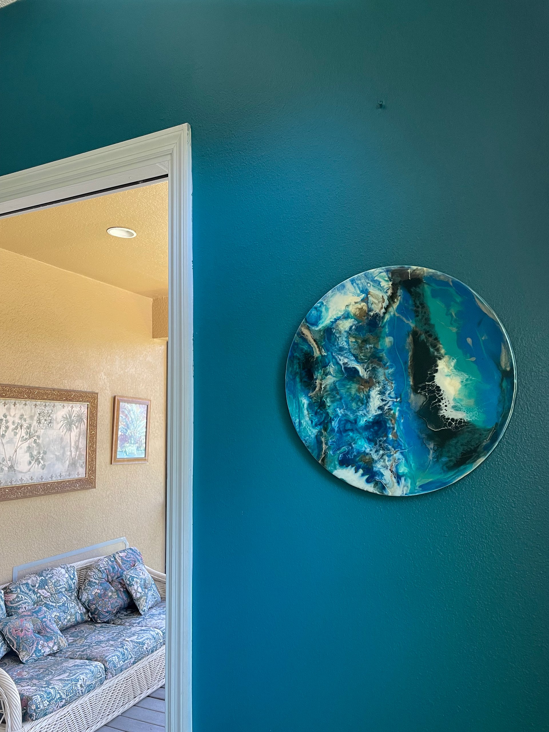 Earth's Ocean Inspired | Wall Art | Wall Decor | Resin-Wood product image (3)