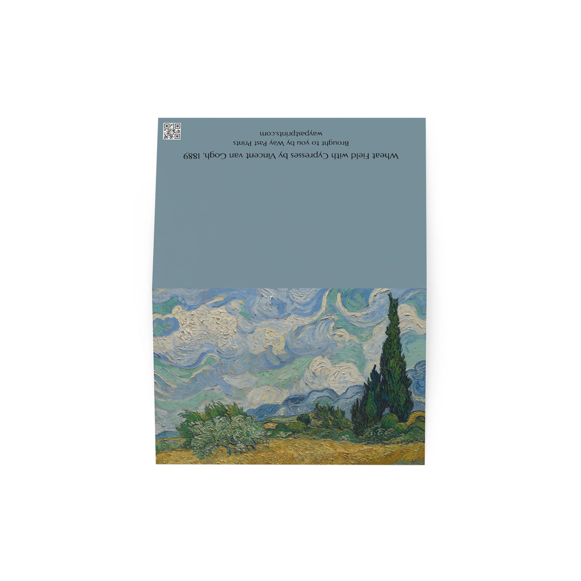 Wheat Field with Cypresses (Vincent van Gogh) Greeting Card product image (3)