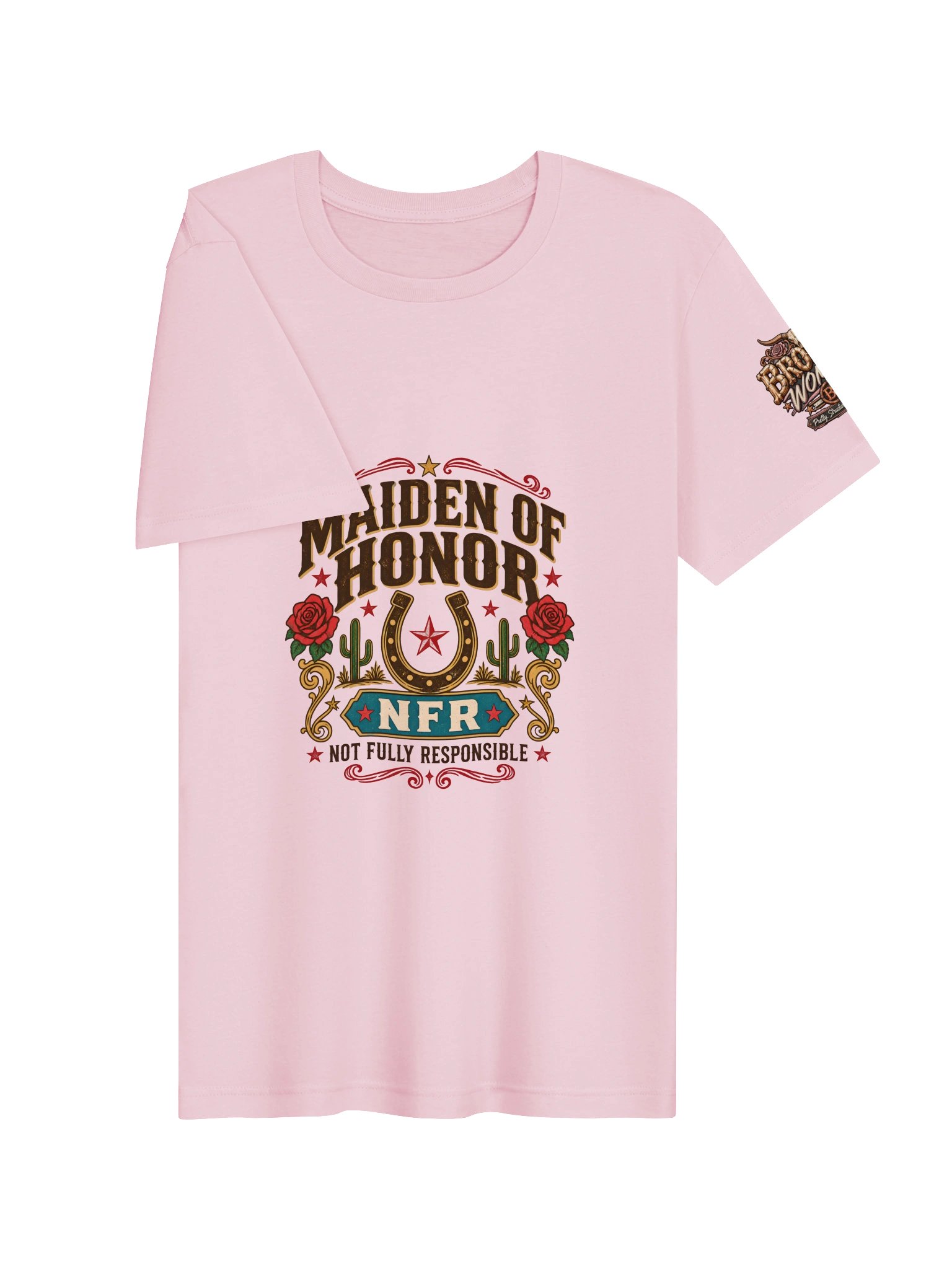 Western Bachelorette Party Shirt — Maiden of Honor NFR Not Fully Responsible | Broken Marriage™ product image (4)