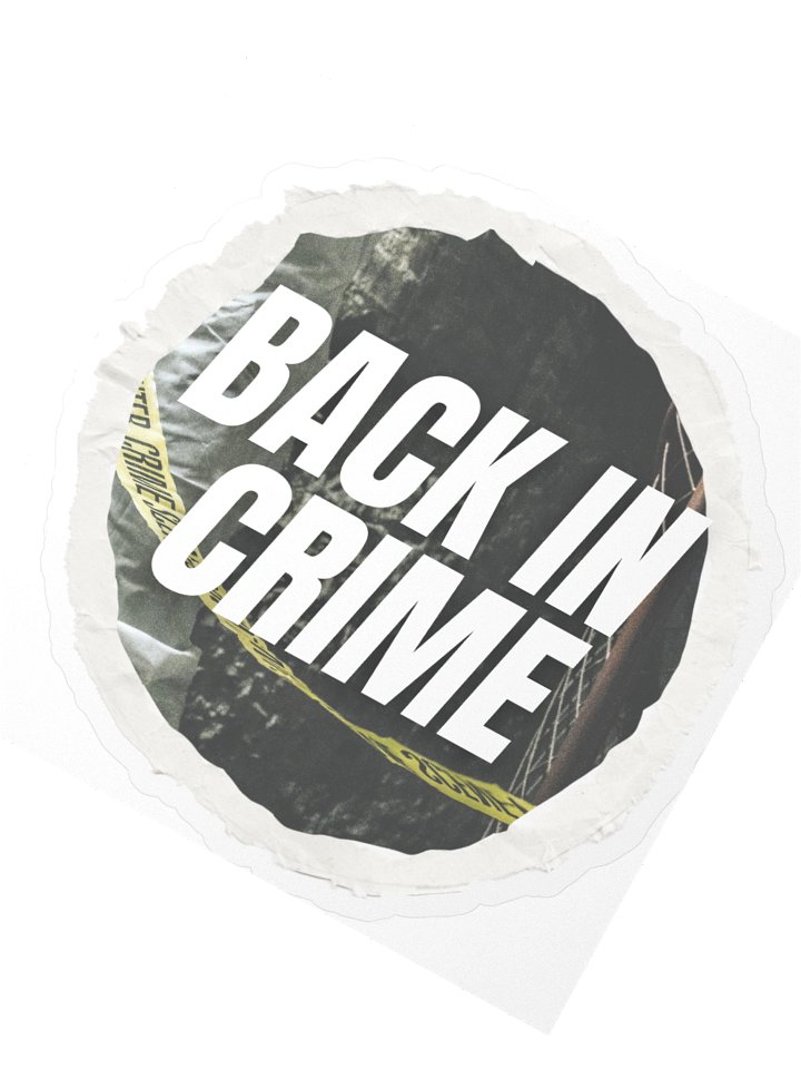 Back in Crime sticker product image (4)