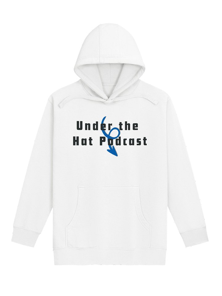 White Podcast Hoodie product image (1)
