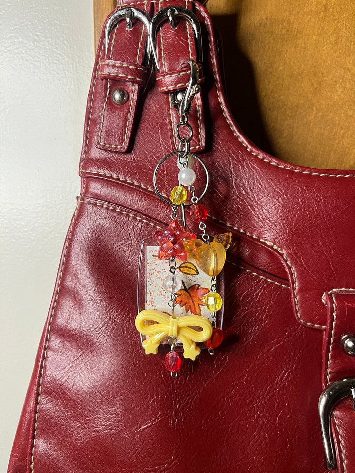 Fall Leaves Deluxe Bag Charm product image (1)