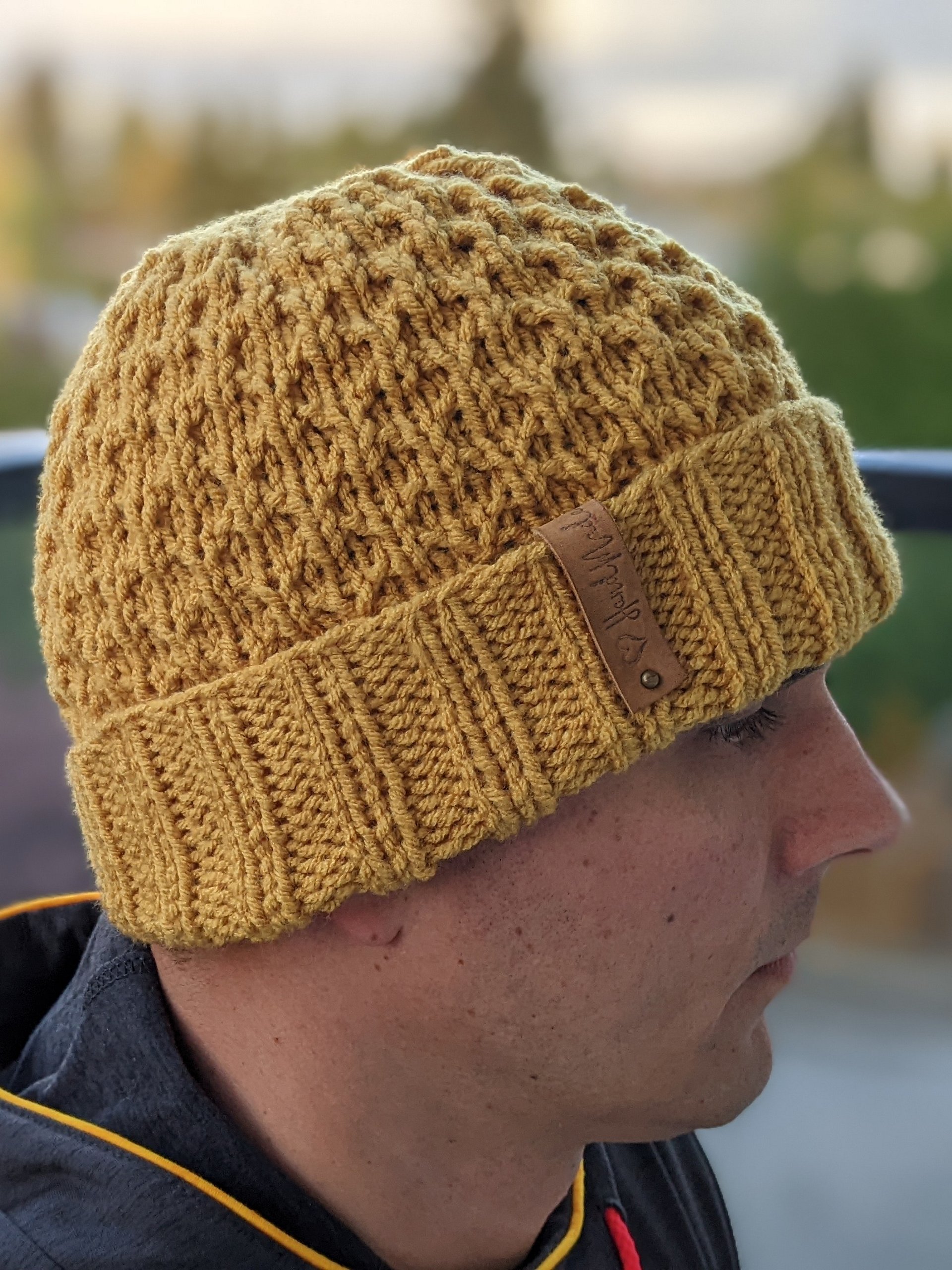 Quick & Cozy Knit Hat Pattern For Men product image (4)