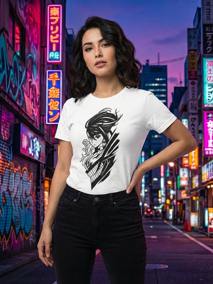 Dandadan Urban Spirit Anime Silhouette Streetwear Tee product image (2)
