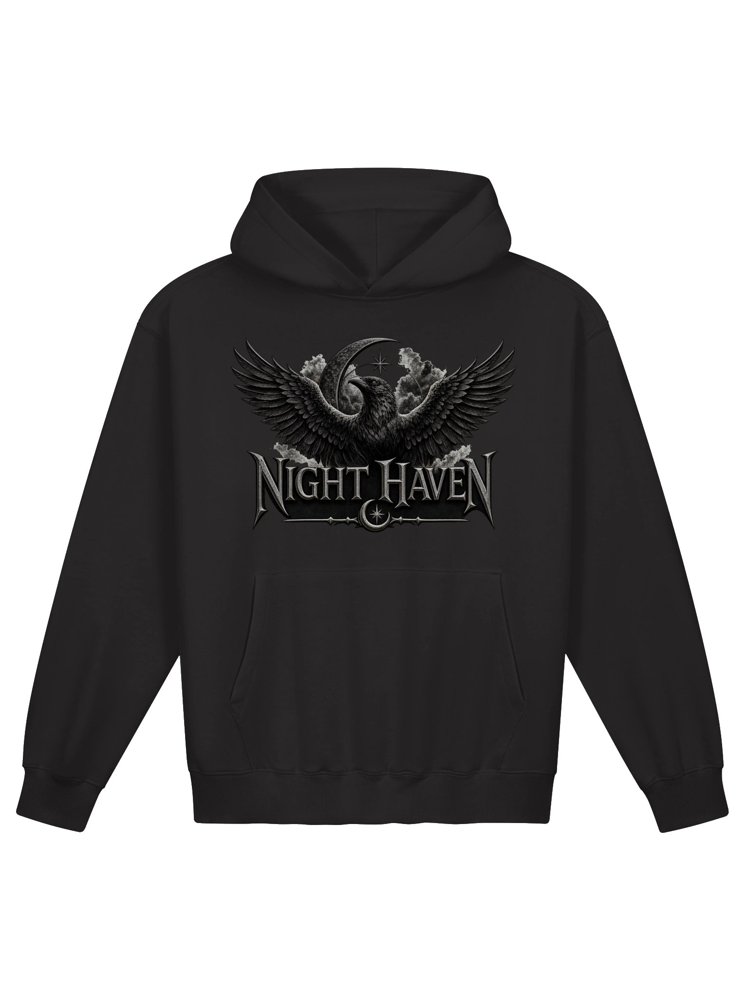 Night Haven Gothic Raven Hoodie product image (1)