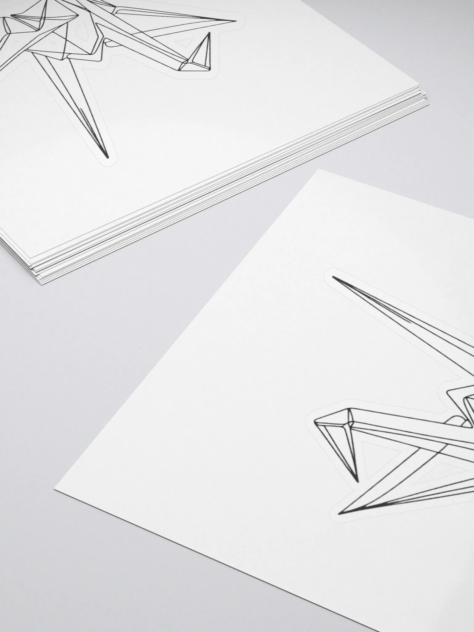 Origami Line Art Sticker product image (10)