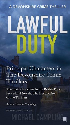 There are a LOT of characters in my Devonshire Crime Thrillers, police procedurals set in the 90s, so here’s a handy list to ...