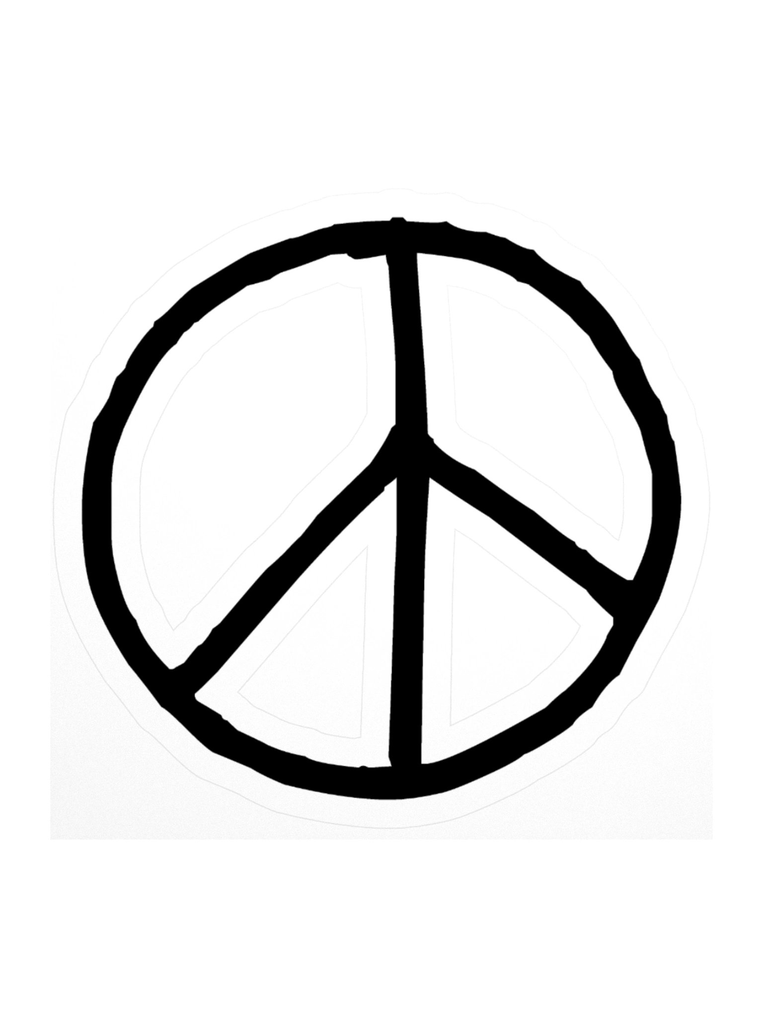 Peace Symbol Sticker product image (3)