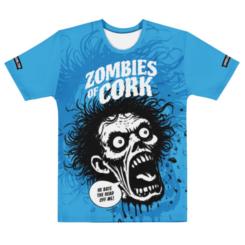 Zombie Floating Head Allover Print T-Shirt (Blue Version) product image (3)