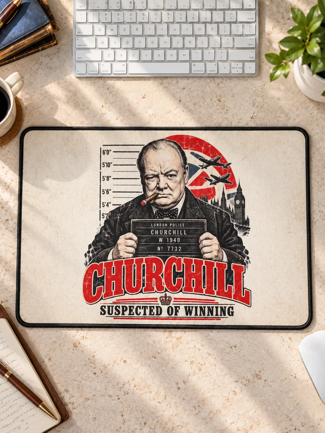 Churchill Suspected of Winning Desk Mat product image (2)