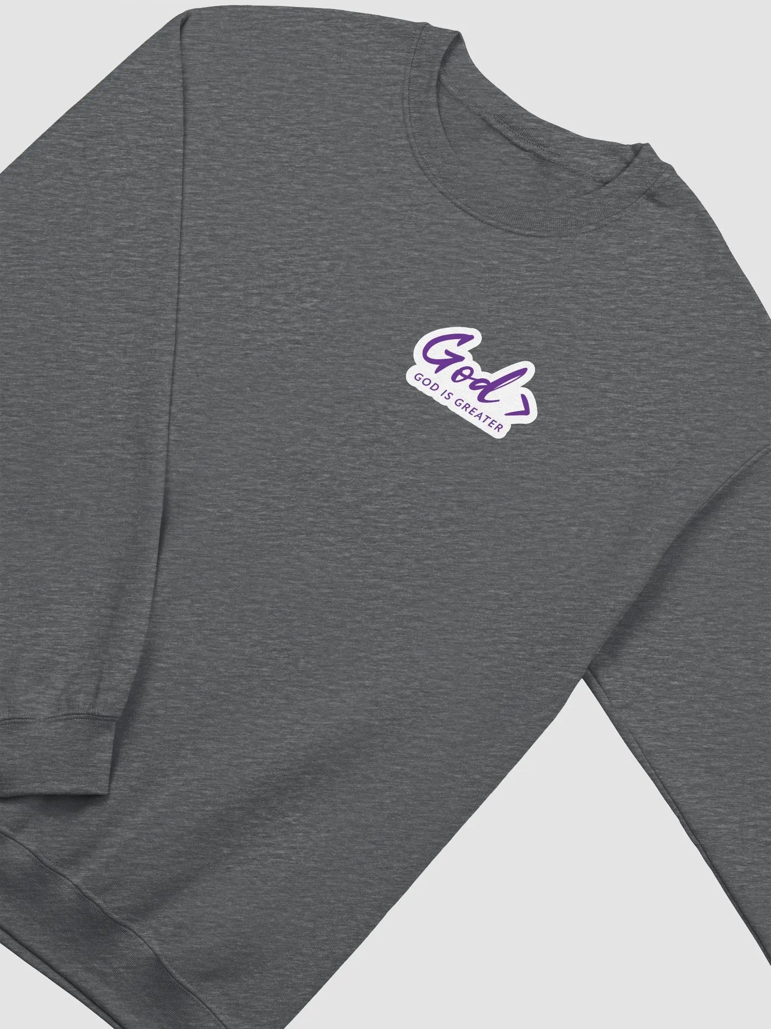 God > PURPLE TEXT Sweatshirt product image (2)