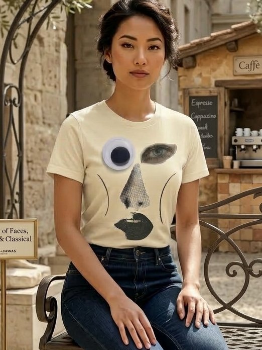 Found Face t-shirt product image (3)