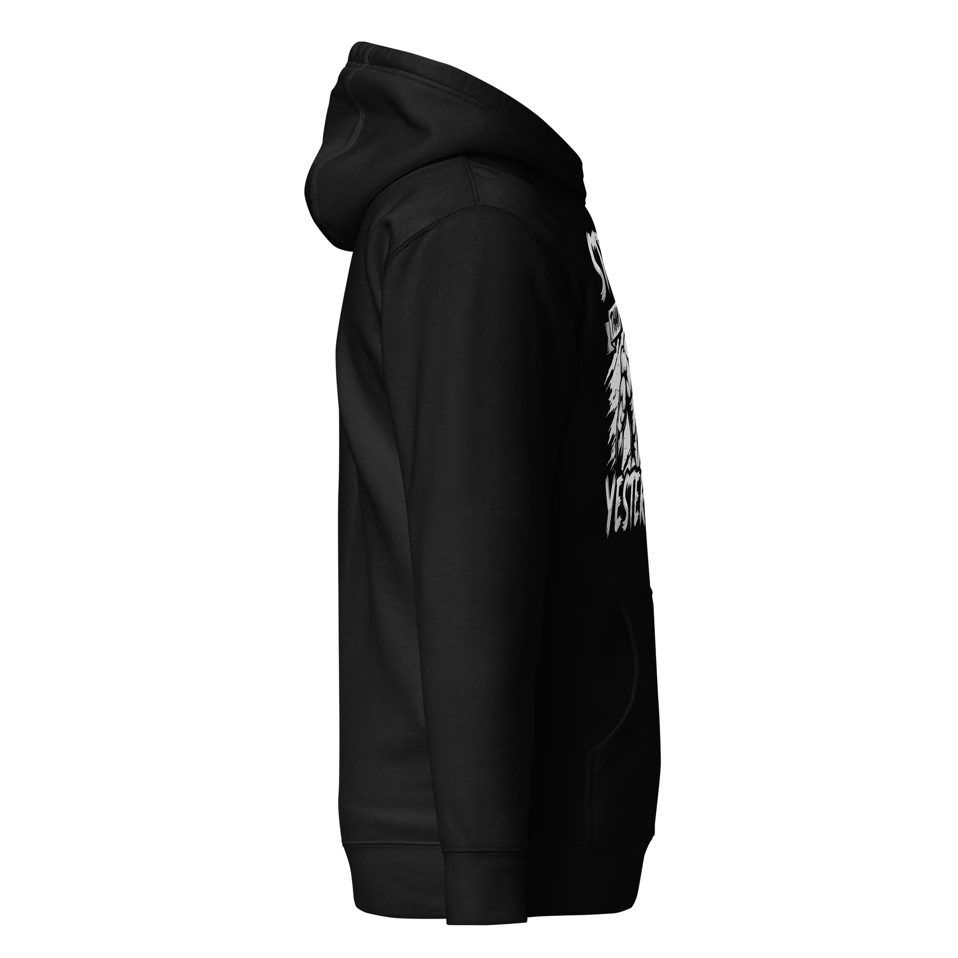 Stronger Than Yesterday" Motivational Gym Hoodie – Bodybuilder Back Print Sweatshirt product image (5)