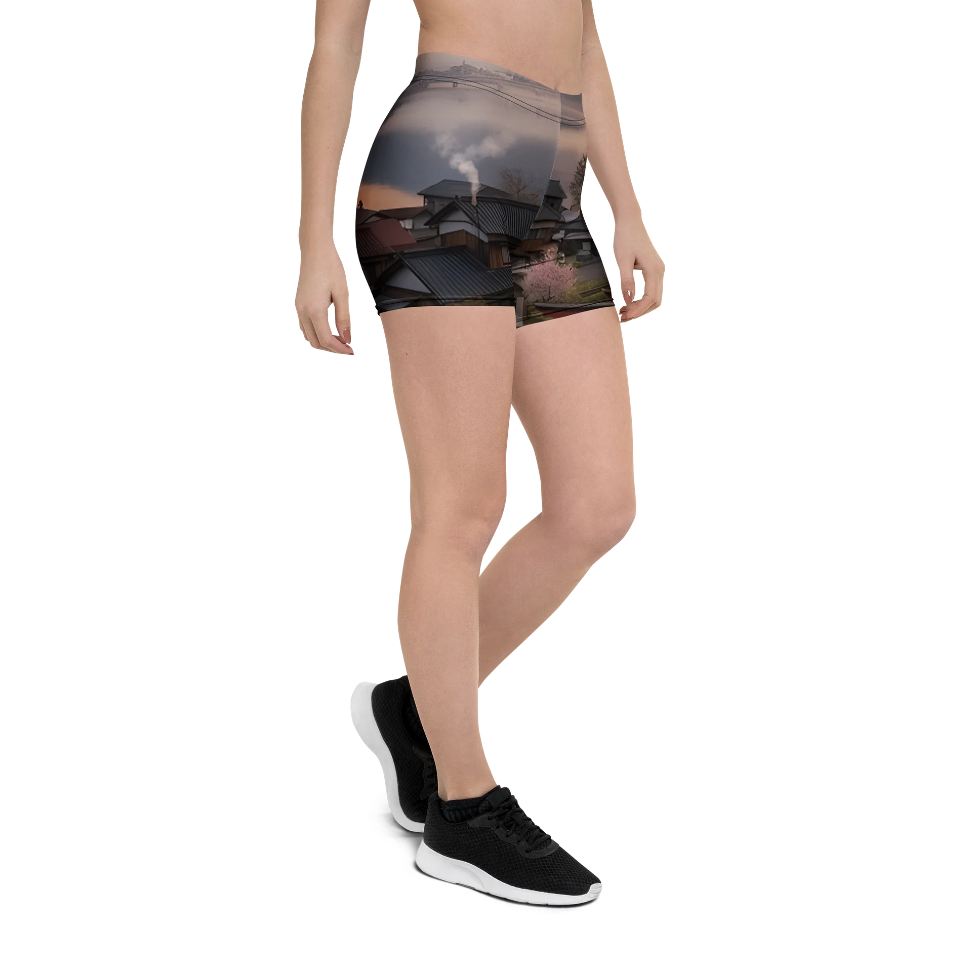 Mount Fuji Graphic Bike Shorts | Stretchy Activewear product image (9)