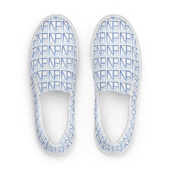 Frenchkittie Name Logo Women's Slip-On Canvas Shoes product image (1)