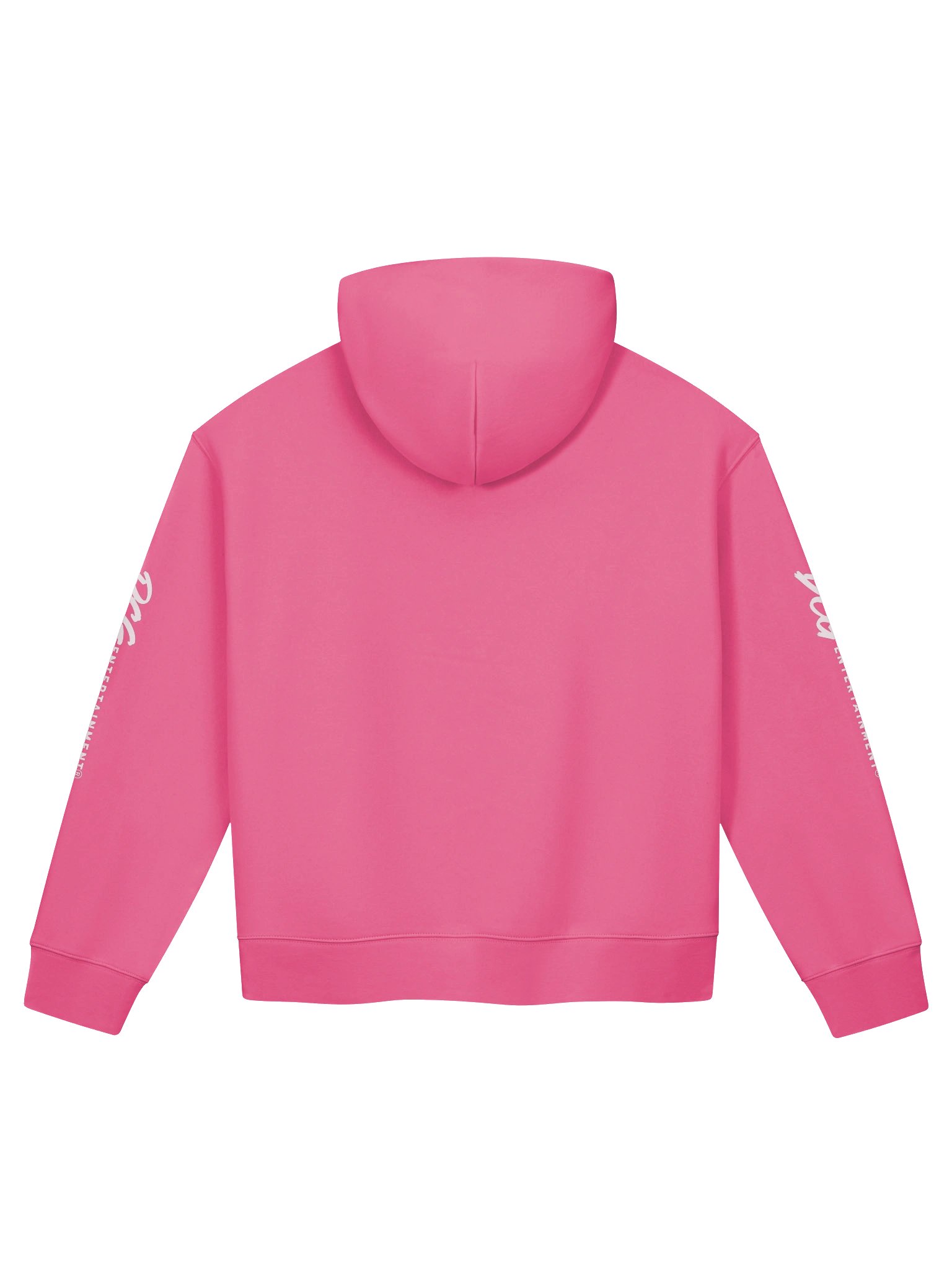 DCG Signature Women’s Relaxed Hoodie – White Logo on Pink product image (2)